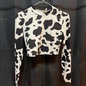 Cow print Crop Top